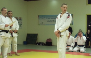 Remise de la ceinture noire à Yohann BRAULT