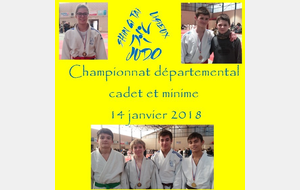 résultats des championnats départementaux cadet et minime 2018