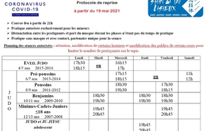 Le JUDO, pour les mineurs, ça redémarre !