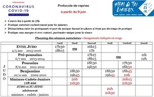 modifications des horaires à compter du 9 juin 2021