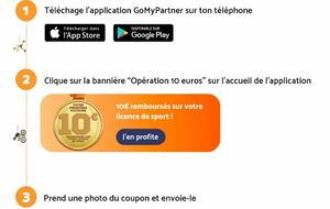 Partenariat GoMyPartner > 10€  remboursés