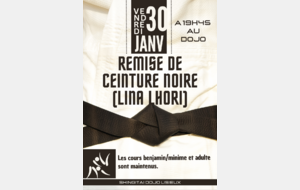 REMISE DE CEINTURE NOIRE