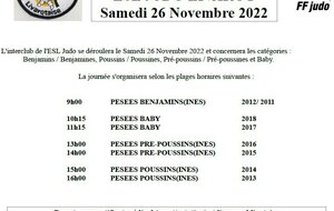 Animation de Livarot (éveil judo, pré-poussin, poussin et benjamins)