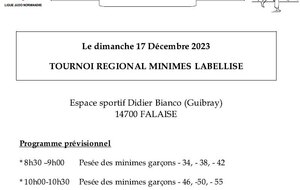 3ème circuit régional MINIMES Falaise
