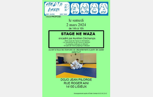 Stage NE WAZA - mars