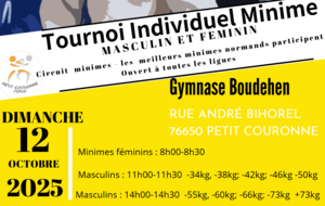 1er circuit régional Minimes (Petit Couronne)