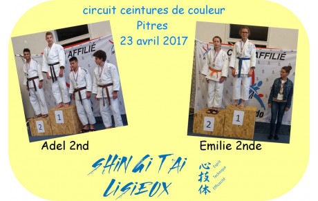 résultat circuit ceintures de couleur