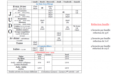inscriptions 2021-2022