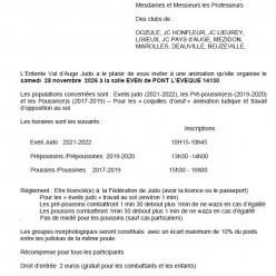 Animation EVA (éveil judo, pré-poussin, poussin), Pont l'Eveque